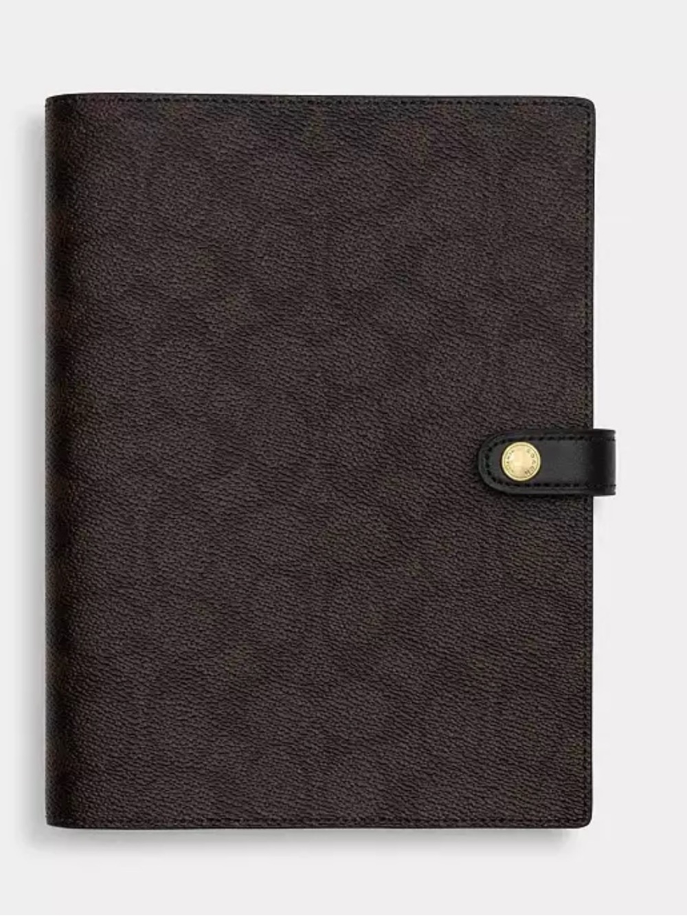 Coach Brown Leather Notebook with Embossed Logo - Picture 4 of 15